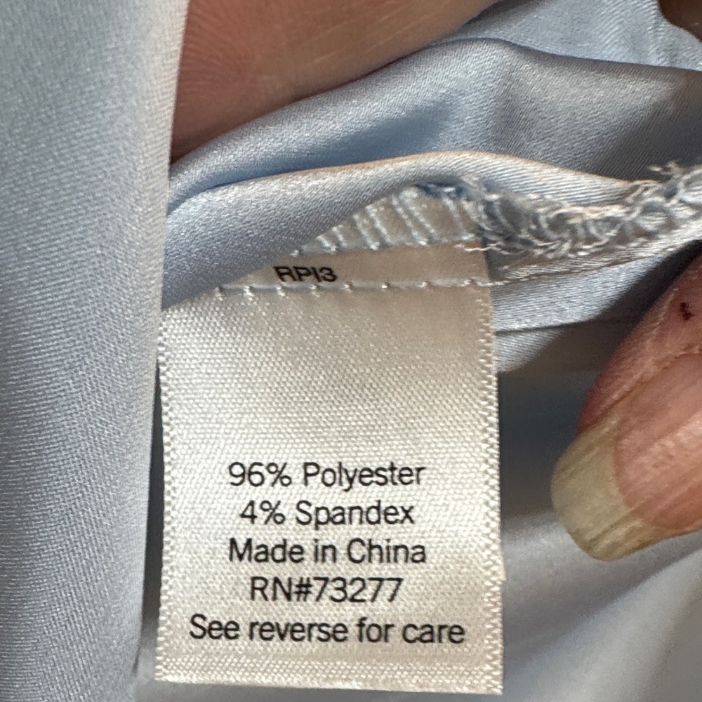 So Good For Life Light Blue Women's Top Size M - Picture 4 of 5